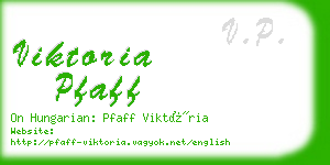 viktoria pfaff business card